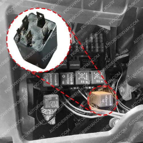 رله گرم کن شیشه عقب و جلو پاتریوت