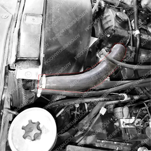 شلنگ بالای رادیاتور پاتریوت