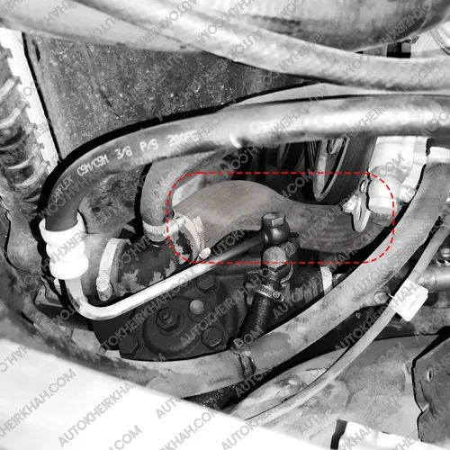 شلنگ پایین رادیاتور پاتریوت